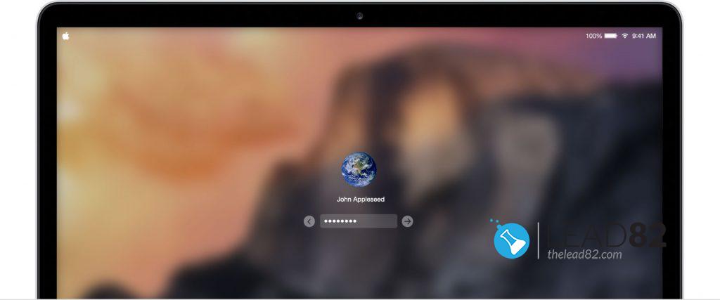 Mac book pro password di accesso errata