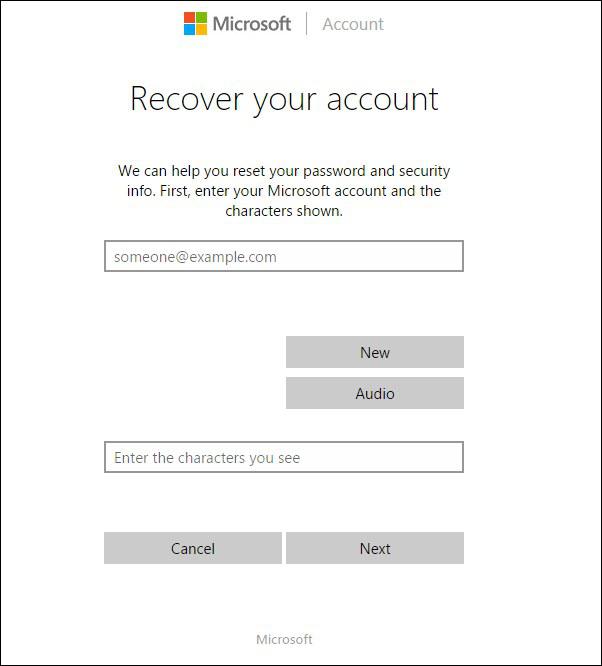 microsoft windows uw account herstellen