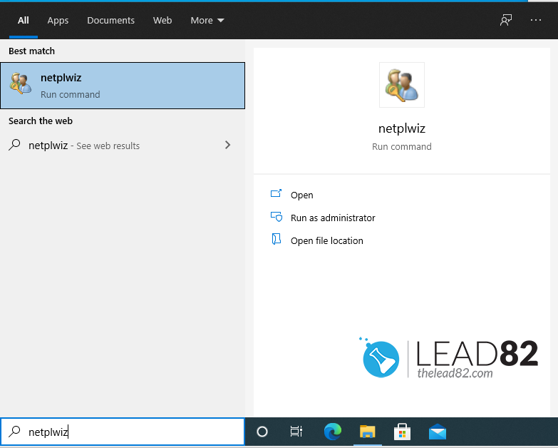 windows run netplwiz Befehl