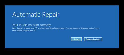 automatische reparatie van windows