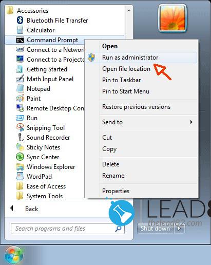 Windows 7 Kör kommandotolken som administratör