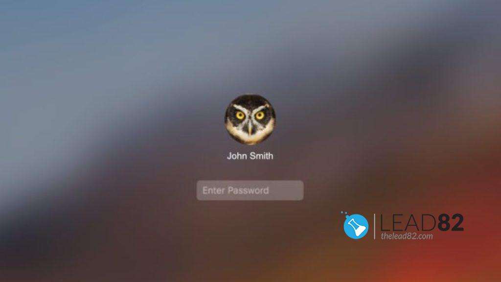 pantalla de inicio de sesión de macbook introduzca la contraseña