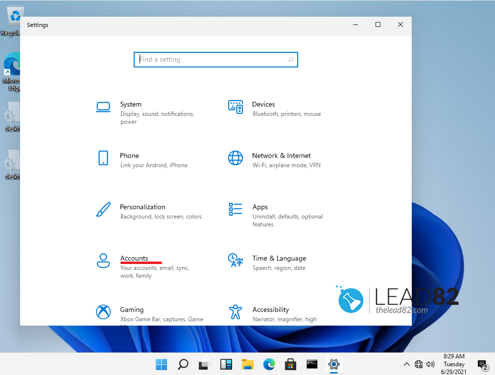 Windows 11 asetukset