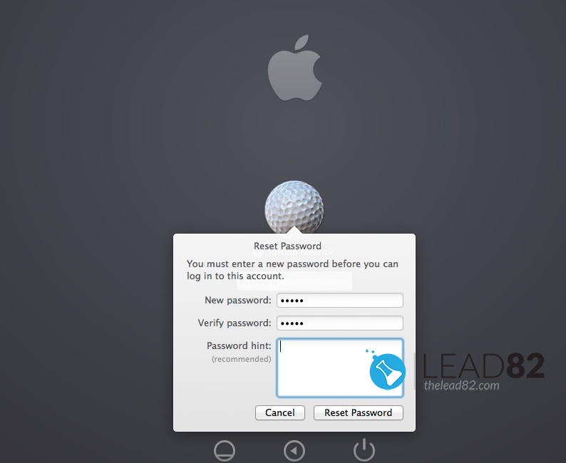 macbookのApple IDによるパスワードリセット