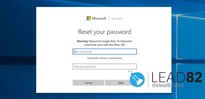 Microsoft reset your password using official tool